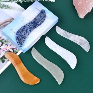 Massaggio <span class=keywords><strong>viso</strong></span> al quarzo rosa <span class=keywords><strong>pietra</strong></span> naturale Jade Guasha Butterfly S Shape Crystal gua sha Stone strumenti <span class=keywords><strong>di</strong></span> massaggio - Product Image 5