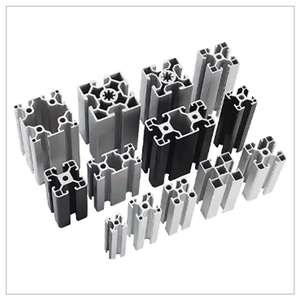 2020 4040 6063 Acessórios De Liga De Alumínio Preto Anodização Quadro De Alumínio Industrial Custom v t Slot Perfil De Alumínio De Extrusão - Product Image 3