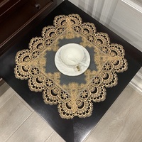 Nappe carrée en dentelle de style français, couvre-plat en tissu pour service à thé, modèle TaiGen