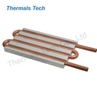 Plaque froide de base extrudée standard avec tube en cuivre pour serveur dissipateur thermique refroidi à l'eau 900W