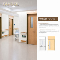 Porte de Hôpital HPL Antibactérienne et Résistante aux Chocs, Porte Battante Médicale pour Salle de Soins, Chambre de Patient, Poste de Soins Infirmiers