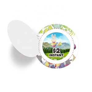 Tarjetas de Pascua con Sistema de Desgarrar, Precios de Fábrica, Tamaños Personalizados, Colores y Formas, Impresión Digital, Etiquetas Desgarrables, Boletos de Lotería - Product Image 3