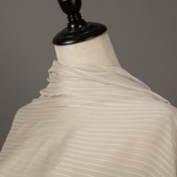 Tissu en mousseline de polyester géométrique abstrait 5510 pour foulard femme – Respirant, antistatique, léger