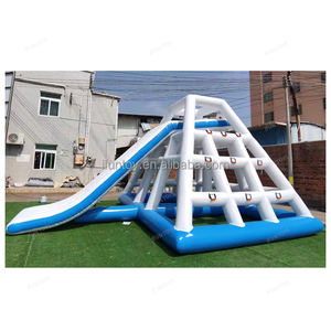 Tour <span class=keywords><strong>d</strong></span>'<span class=keywords><strong>eau</strong></span> gonflable flottante et toboggan pyramidal <span class=keywords><strong>pour</strong></span> usage domestique et parc aquatique, 1 pièce MOQ, matériau PVC - Product Image 2