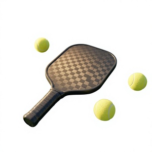 Paleta de Pickleball LIBOTAI de Fibra de Carbono de 16 mm, Núcleo de Panal, Mango Antideslizante, 40 Orificios, Forma Estándar, Raqueta de Entrenamiento - Product Image 1