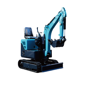Mini-excavatrice bleue avec bras et godet hydrauliques pour travaux de construction - Product Image 1