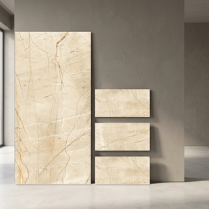 Designer Marble Look Porcelain Tiles 600x1200mm Glossy Finish for Modern Architectural Interiors - Product Image 1