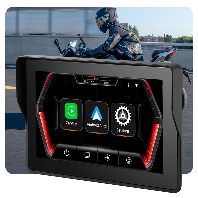 5 Inch Touch Motorcycle Carplay Screen