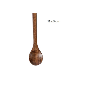 Cuillère en bois de teck <span class=keywords><strong>naturel</strong></span> certifiée FDA LFGB FSC, écologique, résistante à la chaleur, <span class=keywords><strong>anti</strong></span>-moisissure, logo personnalisé pour la maison, l'hôtel, la cuisine - Product Image 6