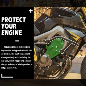 XXUN-Protector de marco de motor para motocicleta, barra de choque, accesorios para Yamaha FZ09 MT09 <span class=keywords><strong>FZ</strong></span> MT <span class=keywords><strong>09</strong></span> 2015 2016 <span class=keywords><strong>2017</strong></span> 2018 2019 2020 - Product Image 3