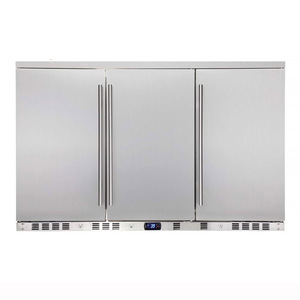 Điện <span class=keywords><strong>3</strong></span>-cửa được xây dựng trong thép không gỉ trung tâm đồ uống hộ gia đình bia kegerators tủ lạnh mát nhà máy thư mục - Product Image 1