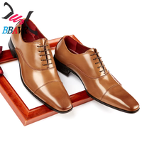 Hochwertige Britische Herren-Oxfordschuhe mit Schnürung aus Echtem Leder, PU-Futter, Rutschfest, für Büro und Formelle Anlässe