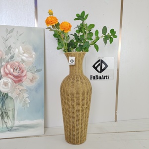Adornos Chinos Vintage de Paja de 63X15X15CM, Decoración Clásica de Ratán para el Hogar, Artículos Antiguos con Acabado Moteado, Dropshipping DDP - Product Image 5