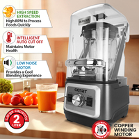 2000W Heavy Duty Ijsblender Voor Keukenapparaat Geluiddichte Nutri Blender Multifunctionele Rustige Blender Smoothie Maker