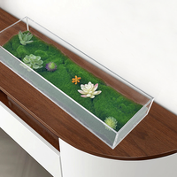 Cache-poussière multifonctionnel en acrylique transparent Boîte d'étagère de présentation pratique et mobile à la mode Cadeau Plexiglas Métal PS