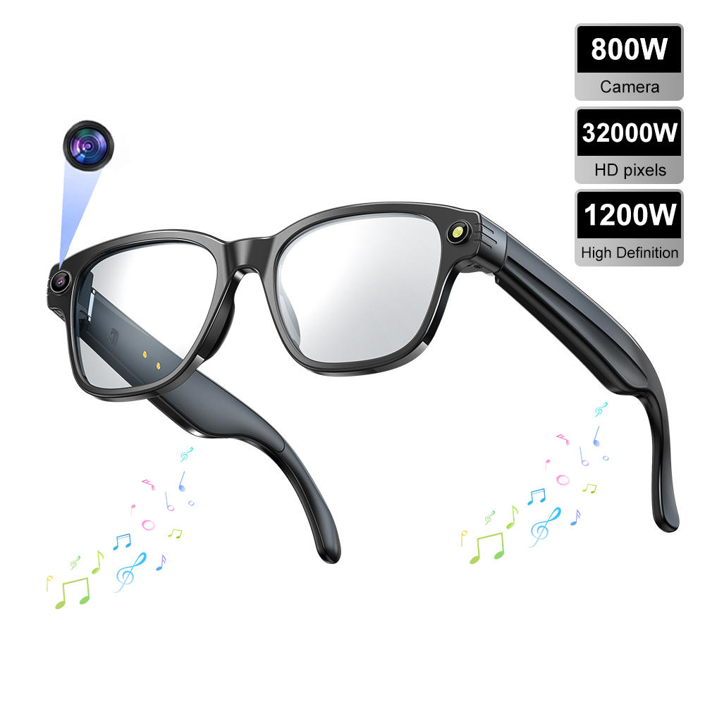 2025 L801 Smart Glasses with 4K HD Camera Video Recording WIFI Transmission Al Smart Voice Assistant Smart Wearable Headset