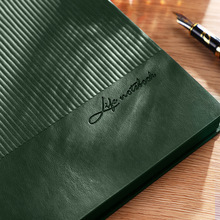 Chất lượng cao may ràng buộc da máy tính xách tay trường họp máy tính xách tay biểu tượng tùy chỉnh mềm da A5 Nhật Ký máy tính xách tay - Product Image 4