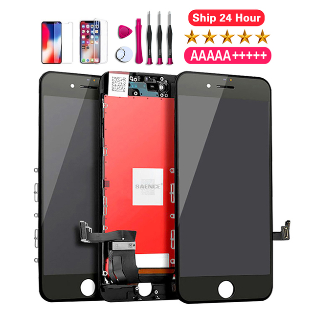 LCD Display for iPhone 6 7 8 6S Plus X XS XR XSMAX Touch Screen Replacement No Dead Pixel+Tempered Glass+Tools+TPU Quality