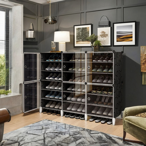 Giá để giày nhựa dùng trong nhà, tủ đựng giày có ngăn kệ - Product Image 3