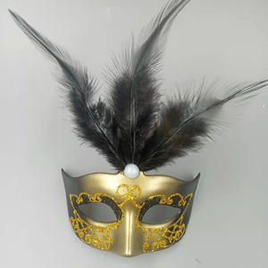 Costume Cosplay <span class=keywords><strong>masque</strong></span> de fête vénitien en plastique oeil carnaval mascarade coq plume décor <span class=keywords><strong>pour</strong></span> <span class=keywords><strong>les</strong></span> vacances de noël - Product Image 2