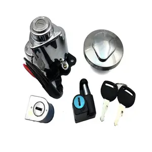 RTS Aluminum Ignition Gas Cap Helmet Steering Lock Set For Honda Shadow VLX VT 400 600 750 Steed 400 Motorcycle Accessories
