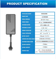 Traceur GPS pour voiture 4G + 2G avec alarme de vibration et géolocalisation, large plage de tension 9-90V, alerte SMS ACC marche/arrêt pour la sécurité du véhicule