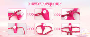 新作ピンクリモート電気ダブルエンドストラップ付きディルドシミュレートファルスパンティーソフトレズビアンセックスおもちゃカップル女性用 - Product Image 4