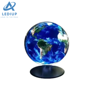 LEDIUP centro comercial a todo color 360 Visible Esfera creativa forma Led Pantalla globo pantalla led