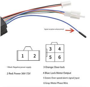 Allarme ad Alta Frequenza 36-72V per Moto e Biciclette Elettriche, Serratura Elettronica con Telecomando e Avviamento con Un Solo Tasto - Product Image 6