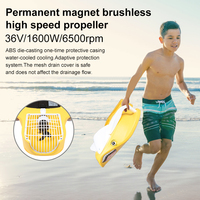 Scooter électrique sous-marin Mingyue MC01 pour enfants et adultes, avec moteur 2000W, en matériau PC 10KG