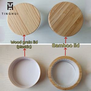 ผลิตภัณฑ์ใหม่ บัตเตอร์บำรุงผิวจากธรรมชาติ บรรจุภัณฑ์เครื่องสำอาง 100 กรัม 200 กรัม 500 กรัม ขวดครีมแก้วใสสีเหลืองอำพันขุ่น ฝาไม้ไผ่ - Product Image 6