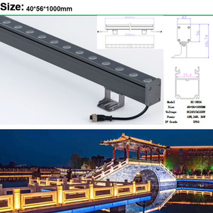 Ip65 không thấm nước ngoài trời <span class=keywords><strong>LED</strong></span> Strip <span class=keywords><strong>pixel</strong></span> <span class=keywords><strong>Bar</strong></span> 18W/24W/36W 4in1 RGBW DMX512 RGB/RGBW tường máy giặt đèn cho khách sạn nhôm - Product Image 2