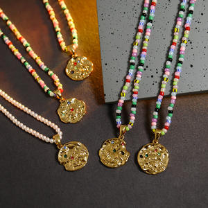 12 horóscopo collar de cuentas de semillas collar de circón DE BODA cierres de circón para collar DIY - Product Image 4