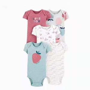 Pyjamas pour bébés et tout-petits, barboteuse à manches courtes, ensembles de vêtements mignons pour bébés - Product Image 4