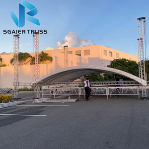 Sistema de exhibición de truss curvo de aleación de aluminio con espiga para iluminación de escenarios en eventos al aire libre - Product Image 1