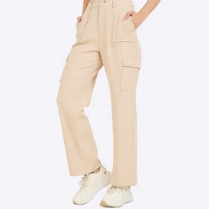 <span class=keywords><strong>Pantalon</strong></span> cargo pour femmes personnalisé en usine <span class=keywords><strong>pantalon</strong></span> utilitaire de danse droite décontracté pour dames - Product Image 5