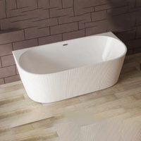 Baignoire autoportante d'angle en acrylique pour salle de bain de luxe de haute qualité pour adultes