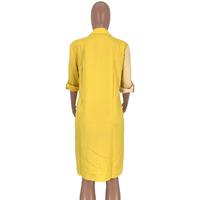 Robe décontractée pour femme à rayures imprimées, coupe ample, patchwork, contraste de couleurs, asymétrique