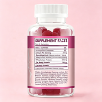 Gummies de soutien pour les hanches et la poitrine, Gummies bien-être pour la silhouette féminine, 60 unités, Complément alimentaire de beauté pour femmes, Marque privée OEM