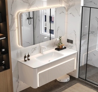 Nouvelles unités de meubles-lavabos de salle de bain avec armoire sous-vasque, vente en gros d'usine, ensemble d'armoires de salle de bain murales étanches