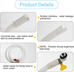 Nouveaux produits très demandés : Tuyau d'eau portable en plastique, conduit de ventilation ondulé à double paroi pour climatiseur - Product Image 5