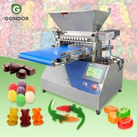 Bonbons à la gelée gommeuse sucette entièrement automatique commerciale dépôt manuel faire doux prix de la machine à verser
