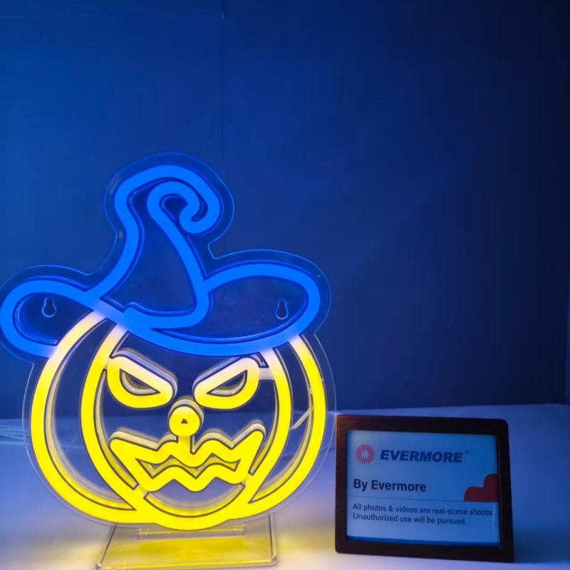 2025 New Cross-border LED Christmas Halloween Acrylic Neon Light Indoor Styling Atmosphere Light