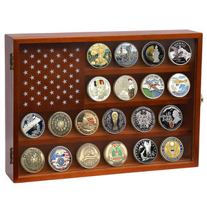 Placa personalizada del ejército/marina/Fuerza Aérea bloqueable protección UV militar desafío medalla moneda insignias pantalla tela foto marco Animal - Product Image 1