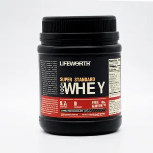 LIFEWORTH pabrik harga saham whey protein powder 1lb 454g 30%/70% protein standar tinggi