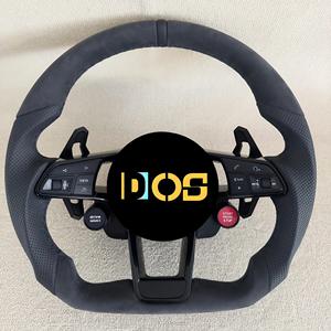 Volant de voiture en fibre de carbone pour Audi <span class=keywords><strong>Q7</strong></span> 4l 4m <span class=keywords><strong>V12</strong></span> Tuning 2010- 2020 Upgrade R8 Tt DOS - Product Image 3