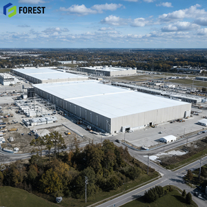 Industrial Steel Structure Warehouse Manufacturing <b>Plant</b> Corrosion Resistant Portal <b>Frame</b> Contractor - Product Image 1