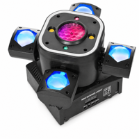 Projecteur de scène à tête mobile à quatre bras matriciel RGBW pour DJ, bars et événements