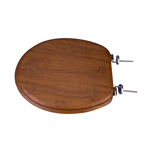 Abattant de toilettes en bois de style européen, design populaire, avec fermeture douce, dégagement rapide et charnières en acier inoxydable - Product Image 1