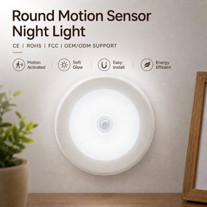 LED Motion <b>Sensor</b> Night <b>Light</b> Battery Operated Wireless Closet <b>Light</b> Modern Design ABS Material for Home - Product Image 1